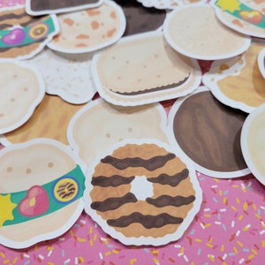 Sugar Blocks Sticker Flakes - XL 2"+ Girl Scout Cookies ( Larger Stickers )