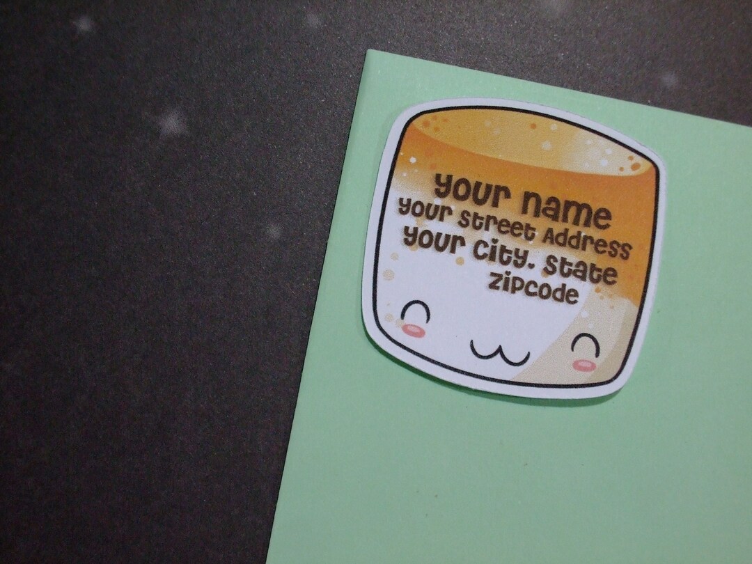 Custom Address Labels - Cute Toasted Marshmallow {set of 25} - Etsy