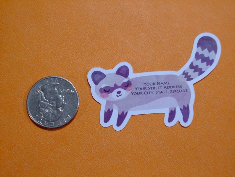 Custom Address Labels - Woodland Raccoon {set of 25} - Etsy