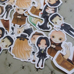 Sugar Blocks Sticker Flakes - The Creepy Family