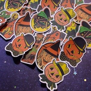 Sugar Blocks Sticker Flakes -A Vintage Halloween