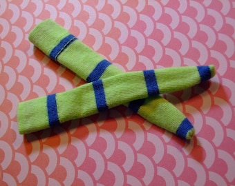 Blythe / DAL Socks - Green + Blue