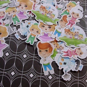 Sugar Blocks Sticker Flakes - Space Family