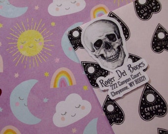 Custom Address Labels - Skull {Set Of 25}