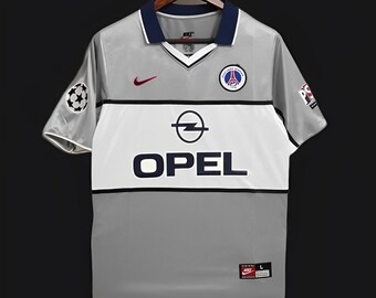 Maillot rétro PSG extérieur 1999/2000 gris porté par Ronaldinho