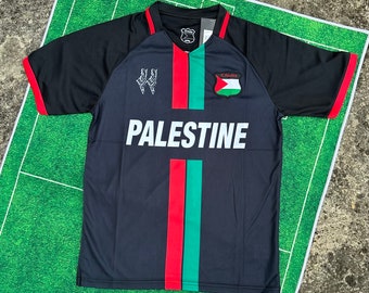 Palestine Football Shirt  (black)
