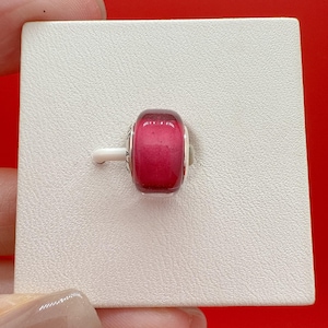 Pink Mini Murano Glass Charm,Charm for bracelet,Murano Charm