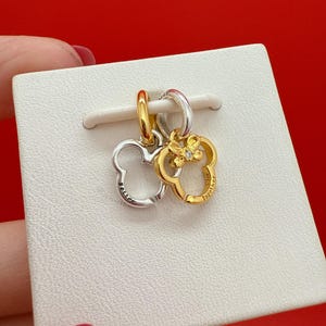 Mickey Mouse & Minnie Mouse Splittable Charm,Pandora Charm,Charm for bracelet