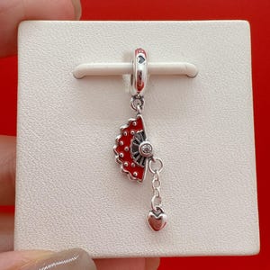 Spanish Fan Dangle Charm,Pandora Charm,Charm for bracelet