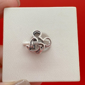 Mickey Mouse Openwork Charm,Pandora Charm,Charm for bracelet