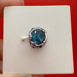 Celestial Blue Sparkling Stars Charm,Pandora Charm,Charm for bracelet