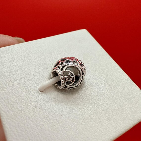 正規品 Pandora 太陽と月のチャーム　新品 パンドラ 太陽と月 ペンダントネックレス 925 スターリング