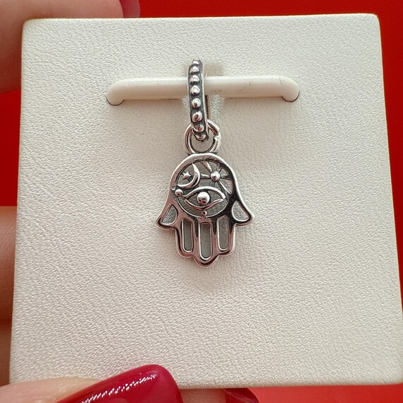 Protective Hamsa Hand Dangle Charm,pandora Charm,charm for