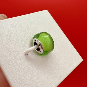 Green Mini Murano Glass Charm,Charm for bracelet,Murano Charm