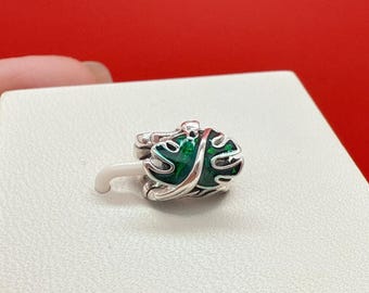 Sliver Green Monstera Leaves Charm For Bracelet,Leaf Charm