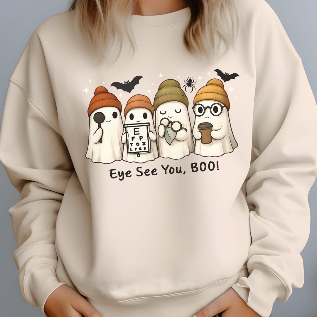 Cute Ghost Shirt for Ophthalmic Tech, Fall Optometrist, Optometry ...