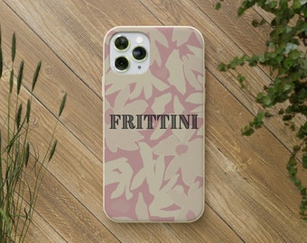 Handyhülle "Frittini" (Floral/Altrosa/Beige) BIO