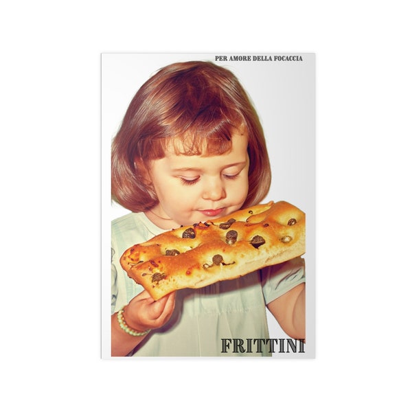 Print poster FRITTINI "FOCACCIA"