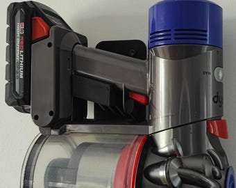 Wall Mount Holder for Dyson Battery Adapter (Compatible with V6/V7/V8/V10)