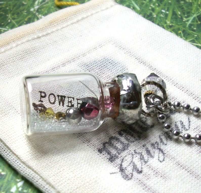 Firefly Lightning Bug Vial Necklace Secret Message in Bottle Soldered Necklace Power, 24 inch ball chain,Summer Outdoors image 5