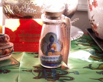 Medicine Buddha for Shrine, Feng Shui, Meditation, Mantra, Tibetan Buddhism, Healing Mantra MADE TO ORDER