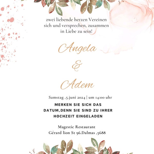 Wedding invitation