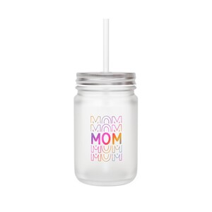 MOM kleurrijke Mason Jar