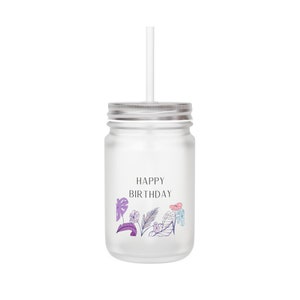 Gefeliciteerd met je verjaardag Mason Jar