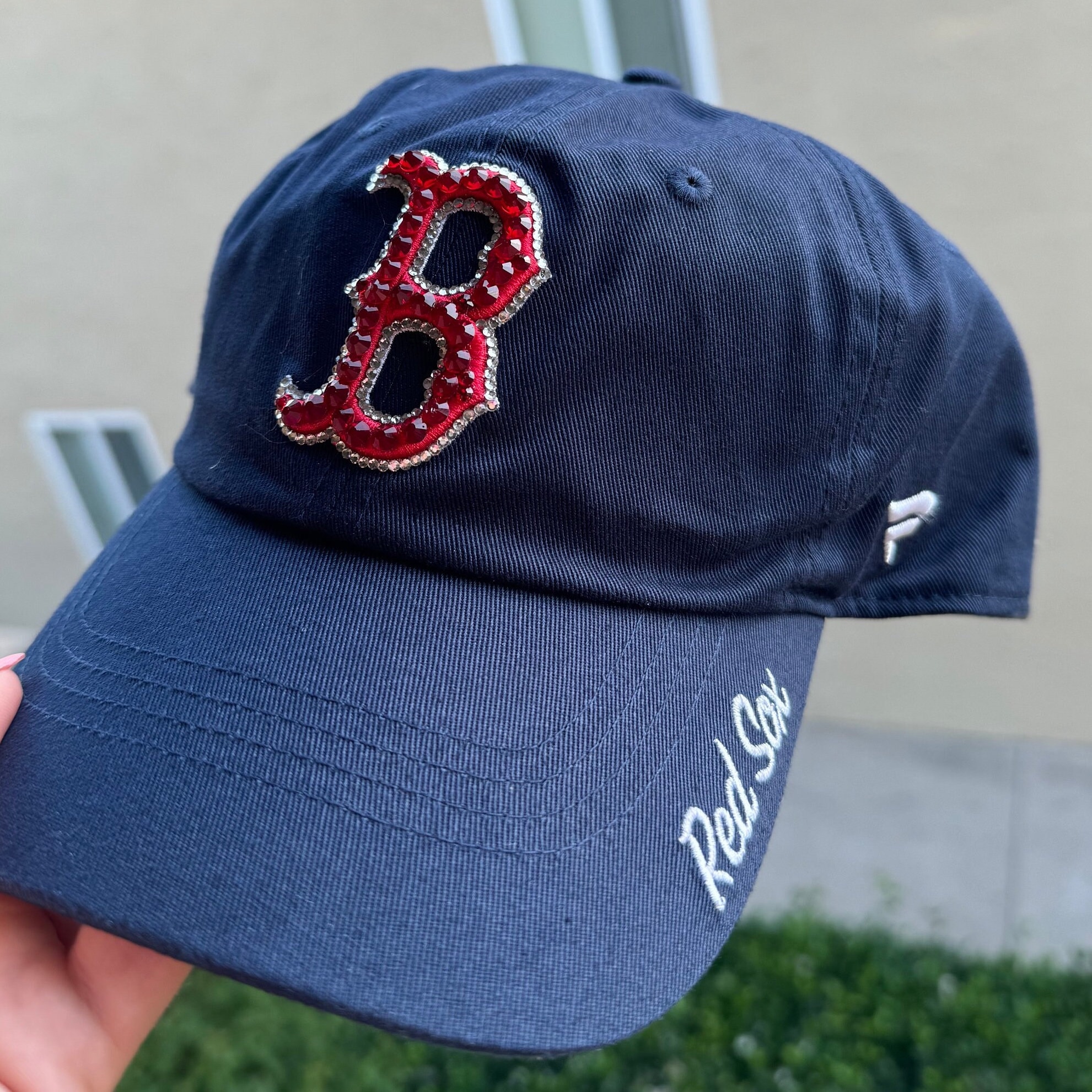 Boston Red Sox Bling Hat - Etsy display picture 3