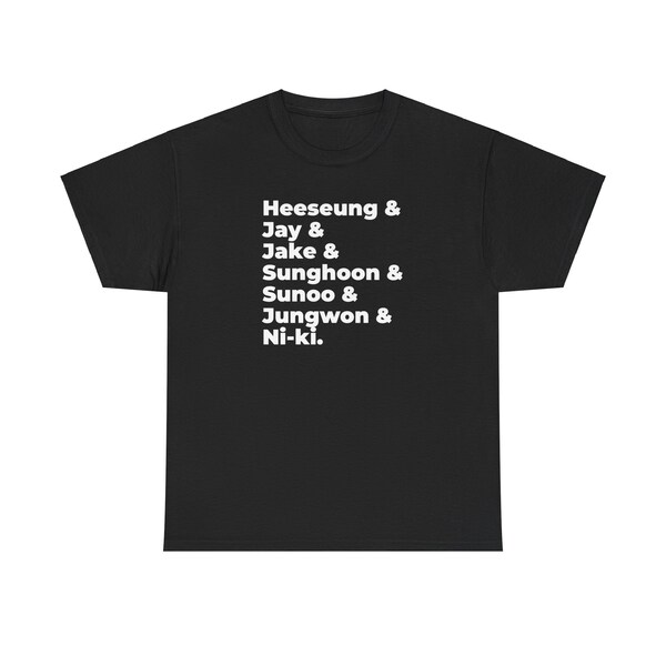 Enhyphen shirt, Enhyphen tshirt, Enhyphen Merch, Heeseung Jay Jake Sunghoon Sunoo Jungwon Ni-ki shirt, Kpop shirt, Kpop tshirt, Kpop Merch