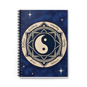 Yin Yang Gratitude Notebook - Spiritual Journal for Inspiration, Wellness, Mindfulness, Meditation, Self-Care