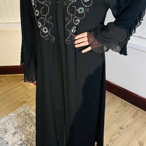 Abaya- Luxury Black Embellished Samiha Abaaya