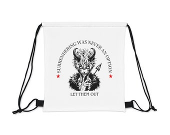 Let them out Outdoor Drawstring Bag
