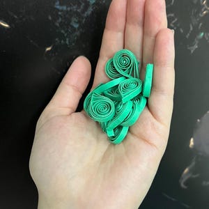 Art de quilling en papier Feuilles colorées 3D faites à la main, inspirées de la nature, décoration de chambre d'enfants, carte, décoration d'intérieur