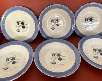 Wedgwood Sarah's Garden - Pasta Bowls 26cms set of 6