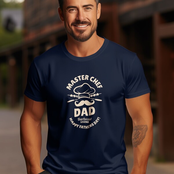 Master Chef Dad BBQ T-Shirt, Barbecue Legend, Happy Fathers Day Gift