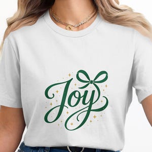 Freude T-Shirt, Weihnachtsfreude Shirt, Urlaub T-Shirt, festliches T-Shirt, fröhliches Shirt, grüne Freude Shirt, Urlaub Geschenk, Weihnachtsgeschenk Tee