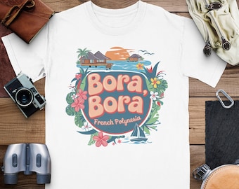 Bora Bora T-Shirt: French Polynesia Vintage Beach Graphic Tee