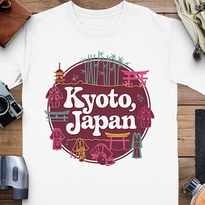Kyoto Japan Graphic Tee: Comfort Colors Travel Souvenir Shirt