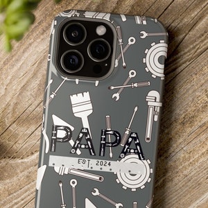 Spersonalizowane etui na telefon MagSafe Fixer of Things, Papa Tools, etui na telefon Papa, etui na telefon Papa can fix it tool box, prezent na Dzień Ojca