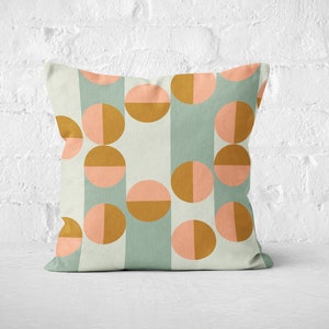 Color block cushion cover, geometric throw pillow, art deco inspired modern decor in lovely neutrals