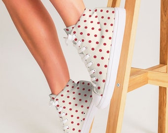 converse polka dot shoes