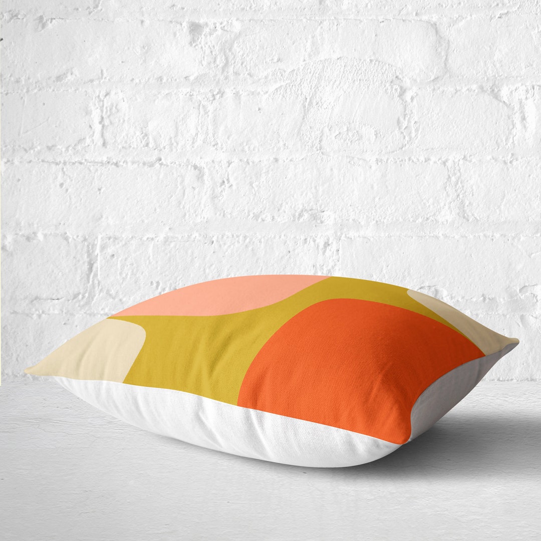 Mid Century Modern, Abstract Throw Pillow. 18 X 18 Pillow Cover