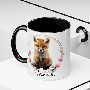 Fox Personalized Mug, Gift for Fox Lovers