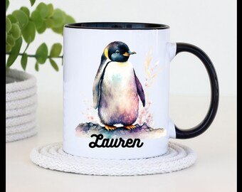 Personalized Penguin Mug