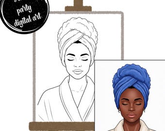 DIY Spa Day African American woman