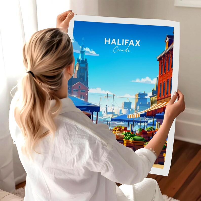 Halifax Travel Print Canada Travel Poster, Halifax Poster, Halifax Nova