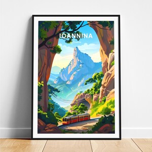 Ioannina travel print - Greece travel poster, Ioannina poster, Ioannina Greece poster, Personalized Gift, Wedding gift, Custom Text