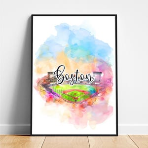 Boston travel print - United States travel poster, Boston poster, Boston United States poster, Modern poster