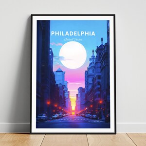 Philadelphia travel print - United States wall art, Philadelphia poster, Pennsylvania poster, Personalized Gift, Wedding gift, Custom Text